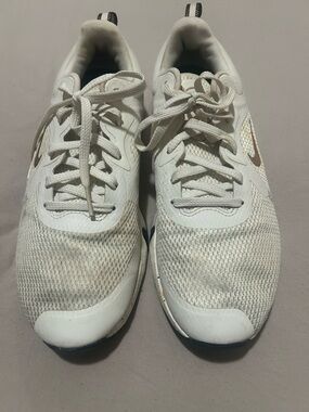 NIKE White Athletic women Shoes 8.5